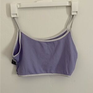 SHEIN Lavender Striped Tank Top